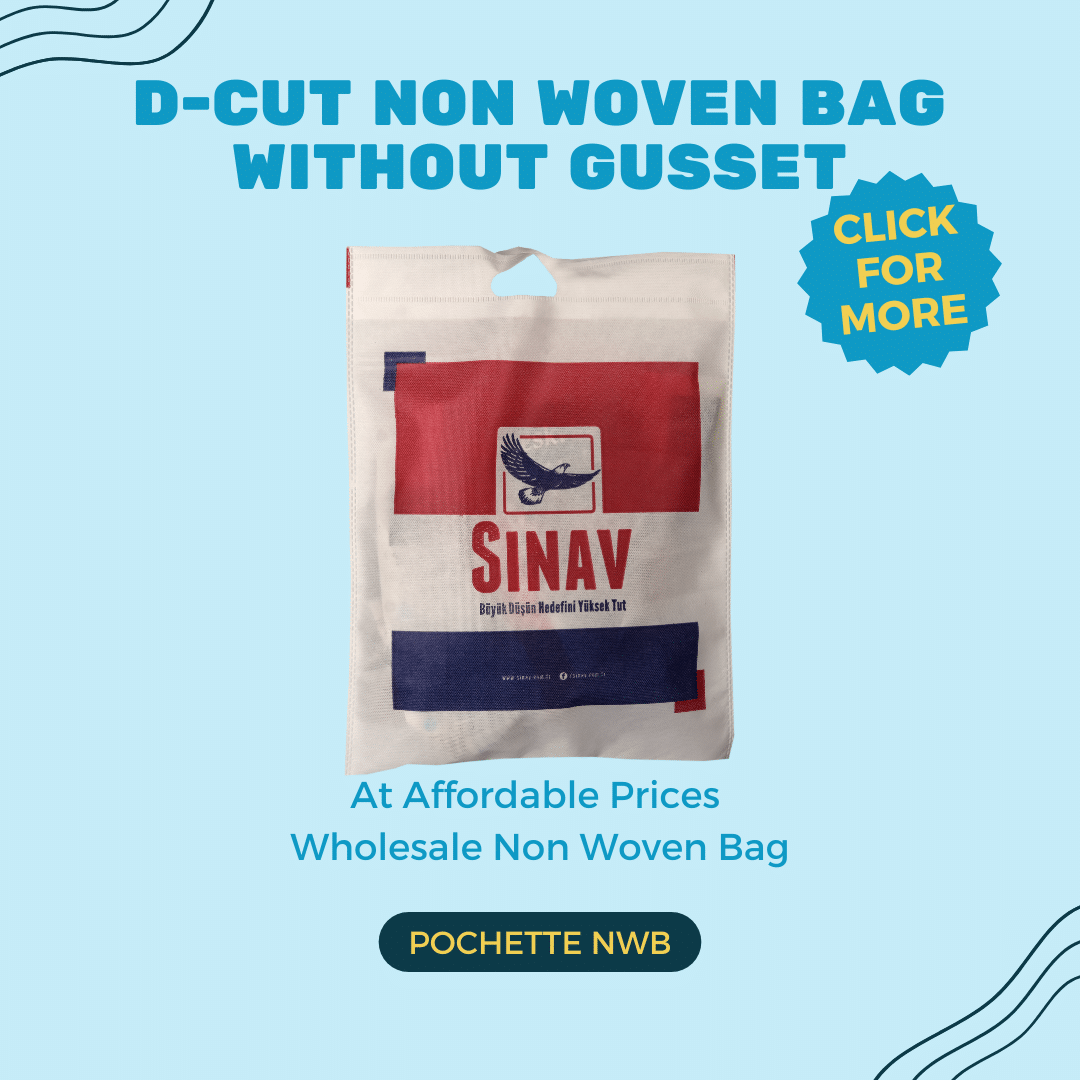 D Cut Non Woven Bag Without Gusset